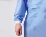 PP+PE Long Sleeve Isolation Gown - Blue - Image 4