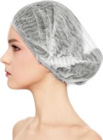White disposable PP Non Woven Strip/Clip/Mop/Mob/Bouffant Cap - Image 2