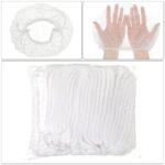 White disposable PP Non Woven Strip/Clip/Mop/Mob/Bouffant Cap - Image 3