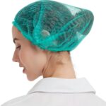 Green disposable PP Non Woven Strip/Clip/Mop/Mob/Bouffant Cap