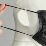 Black Disposable Nonwoven Medical Face Mask (RC-001) - Image 2