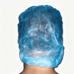 Blue Disposable Elastic Protective Hood with Face Mask (RCH-011) - Image 3