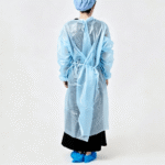 Blue Disposable Medical Protective Isolation Gown (RCB-011) - Image 3