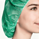 Green Disposable Nonwoven Protective Bouffant Cap (RCH-001)