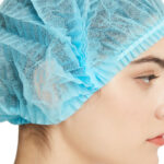 Blue disposable PP Non Woven Strip/Clip/Mop/Mob/Bouffant Cap - Image 3