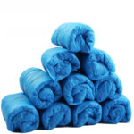 Reusable Blue PP Non-Woven Shoe Covers - Washable Eco-Friendly - Image 4