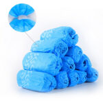 Heavy Duty SMS Non-Woven Shoe Covers - Disposable Eco-Friendly Blue