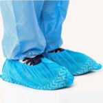 Reusable Blue PP Non-Woven Shoe Covers - Washable Eco-Friendly