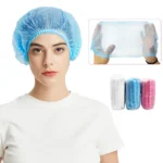 Blue disposable PP Non Woven Strip/Clip/Mop/Mob/Bouffant Cap - Image 2