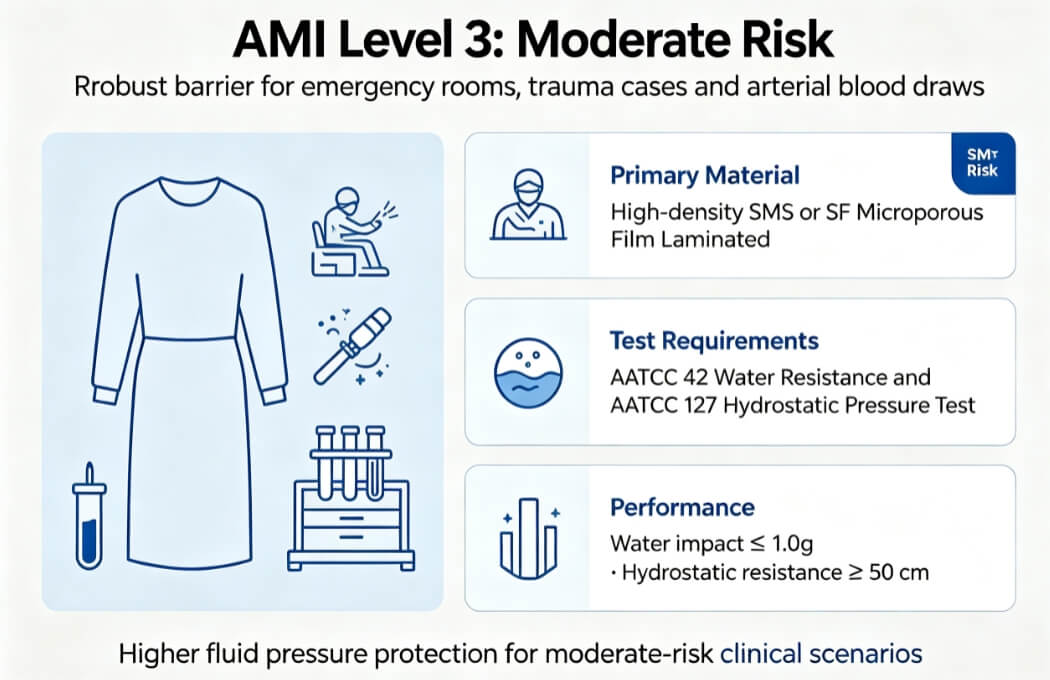 AAMI Level 3: Moderate Risk