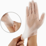 White Disposable Transparent Medical Protective Gloves (RCO-015) - Image 3