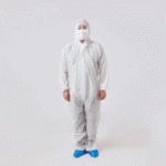 White Disposable Medical Protective Coverall (RC-002)