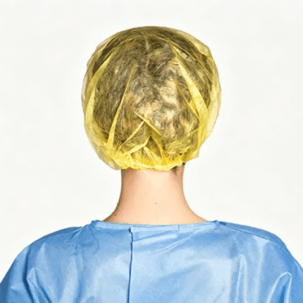 Yellow Disposable Nonwoven Protective Bouffant Cap (RCH-001)