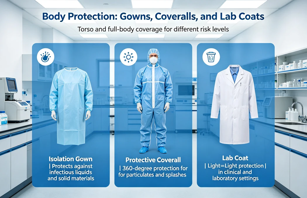 Torso and full-body coverage for different risk levels