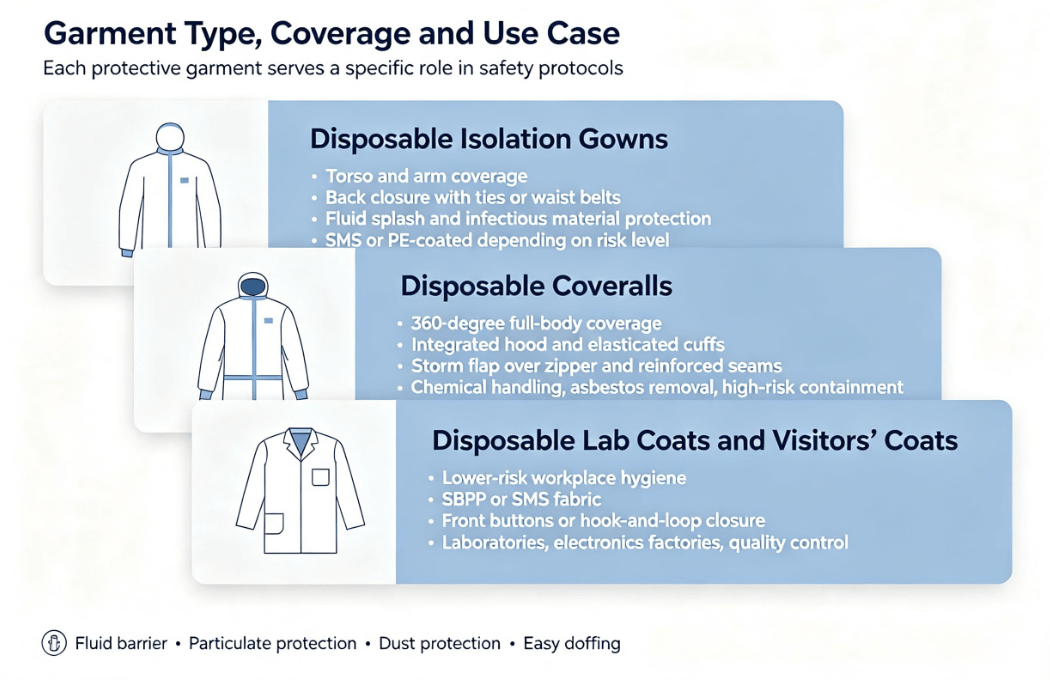 Core Types of Disposable Protective Clothing