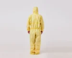 Yellow disposable PP non-woven medical protective suit - Image 3
