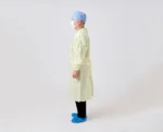 Liquid-Resistant Yellow Disposable Isolation Gown - Image 4