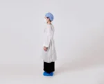White Nonwoven Medical Long Sleeve Isolation Gown - Image 2