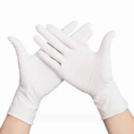 Disposable White Food-Grade Nitrile Protective Examination Gloves