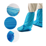 Eco-friendly PE Waterproof Transparent Blue Boot Covers