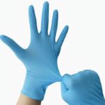 Disposable Blue Medical-Grade Nitrile Examination Gloves - Image 2