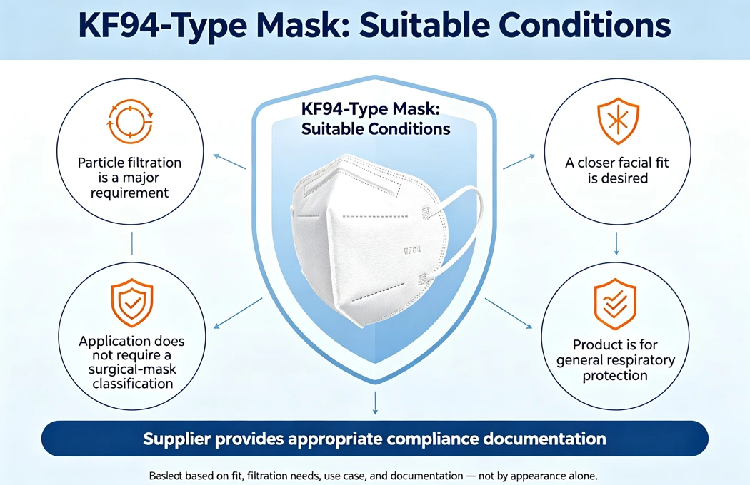 When to choose KF94-type mask for respiratory protection