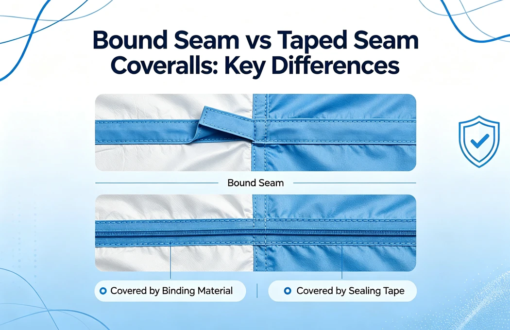 bound seam vs taped seam coveralls