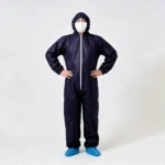 Disposable Protective Coveralls with Zipper Flap