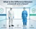 coverall vs gown
