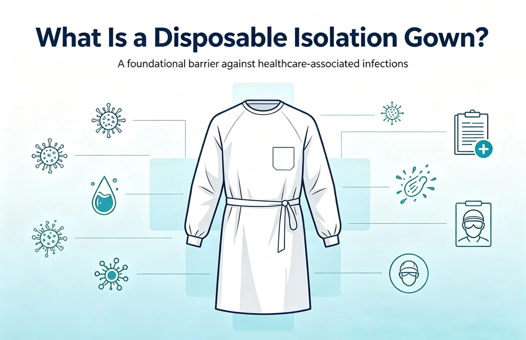 disposable isolation gown