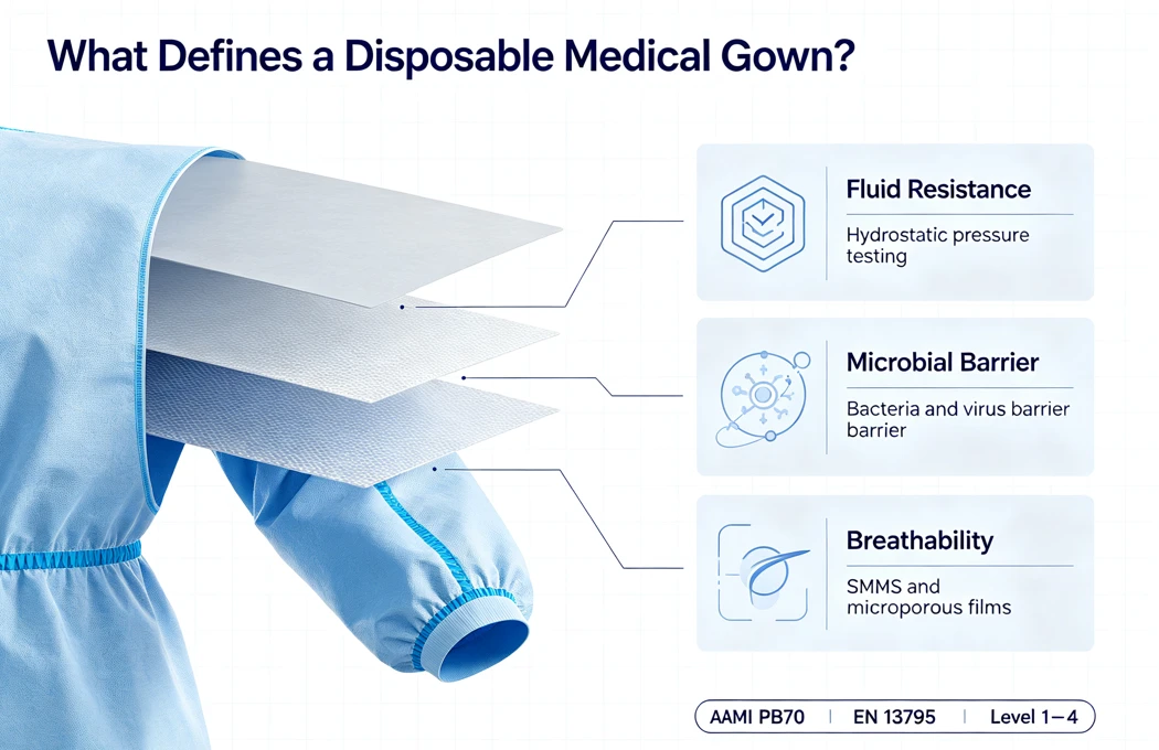 Definition of disposable medical clothing