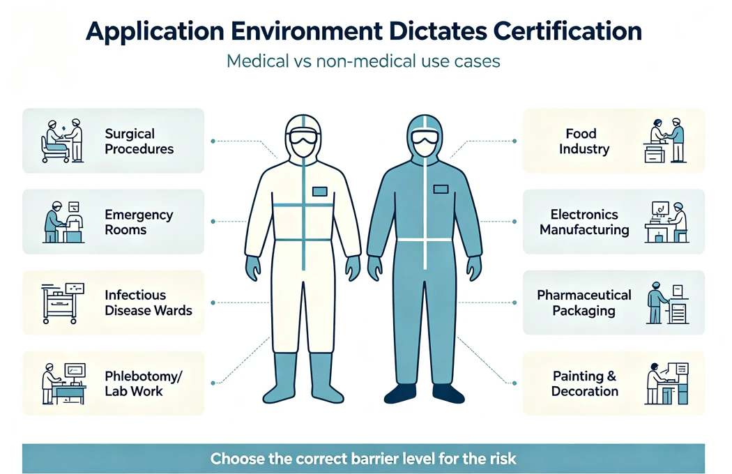Medical vs non-medical use cases