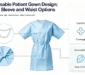 Disposable patient gown design
