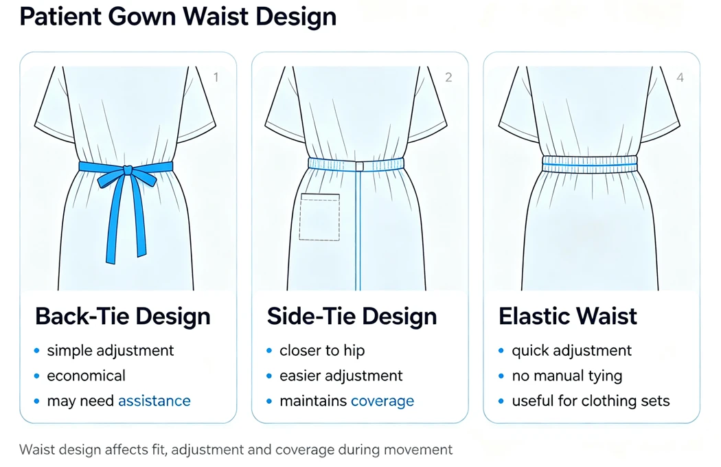 Patient Gown Waist Design