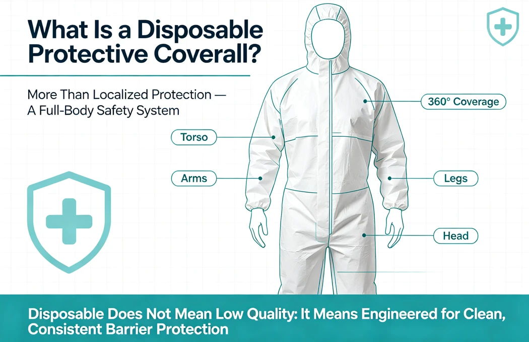 disposable protective coverall