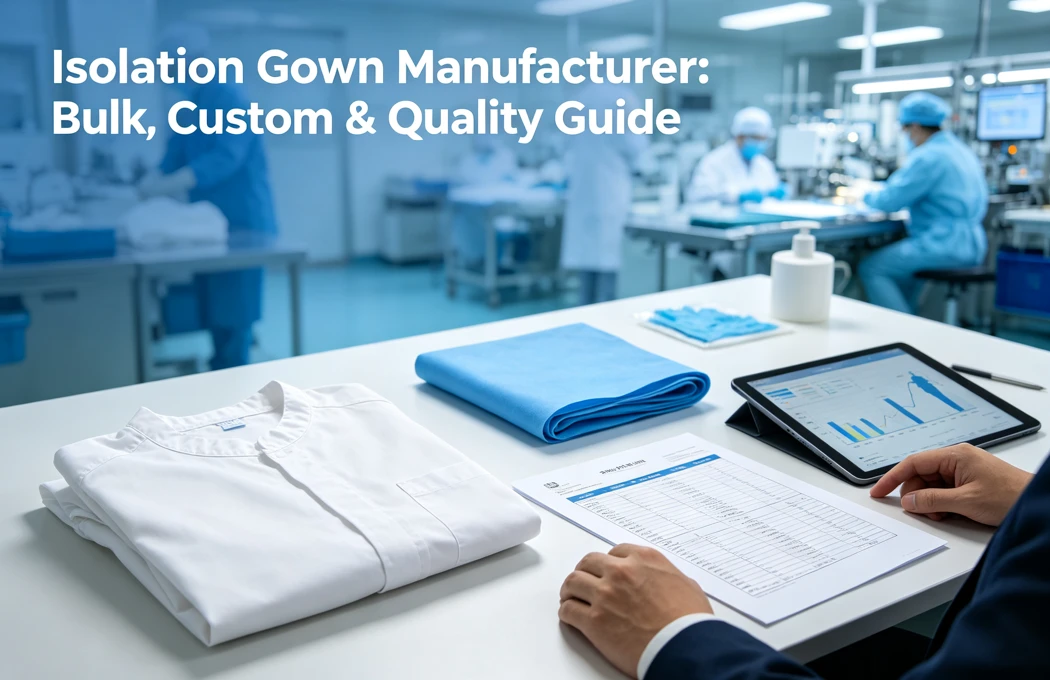 Bulk custom isolation gown manufacturer