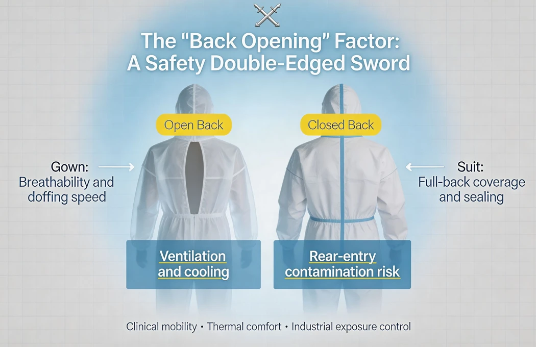 The "Back Opening” Factor:A Safety Double-Edged Sword