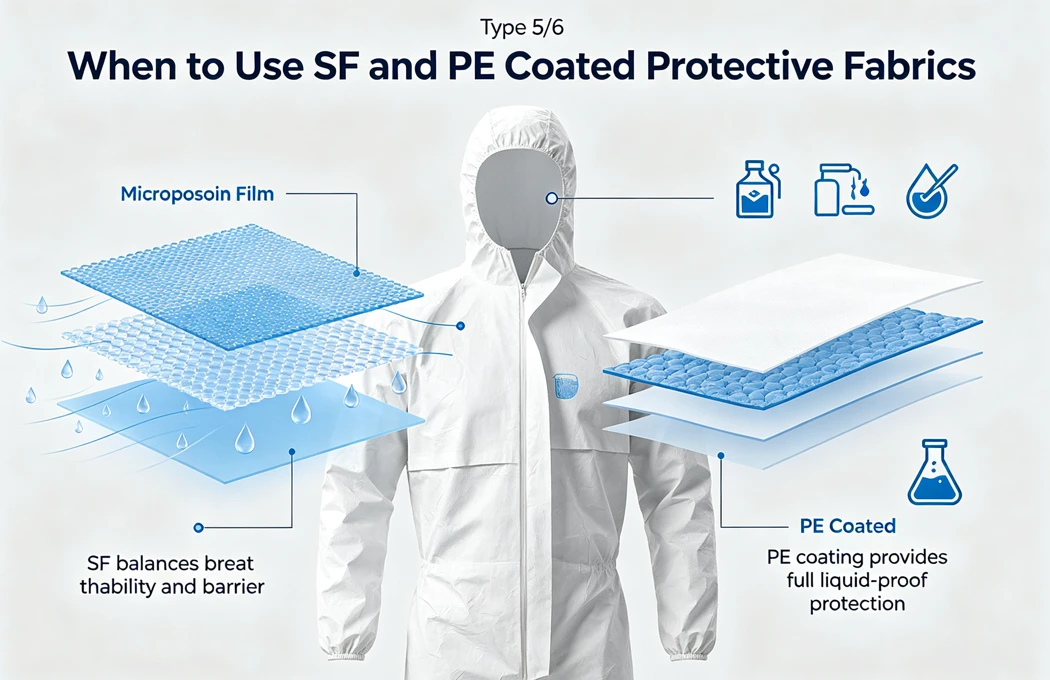Use SF and PE Coated Protective Fabrics