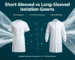 short sleeved vs long sleeved isolation gown