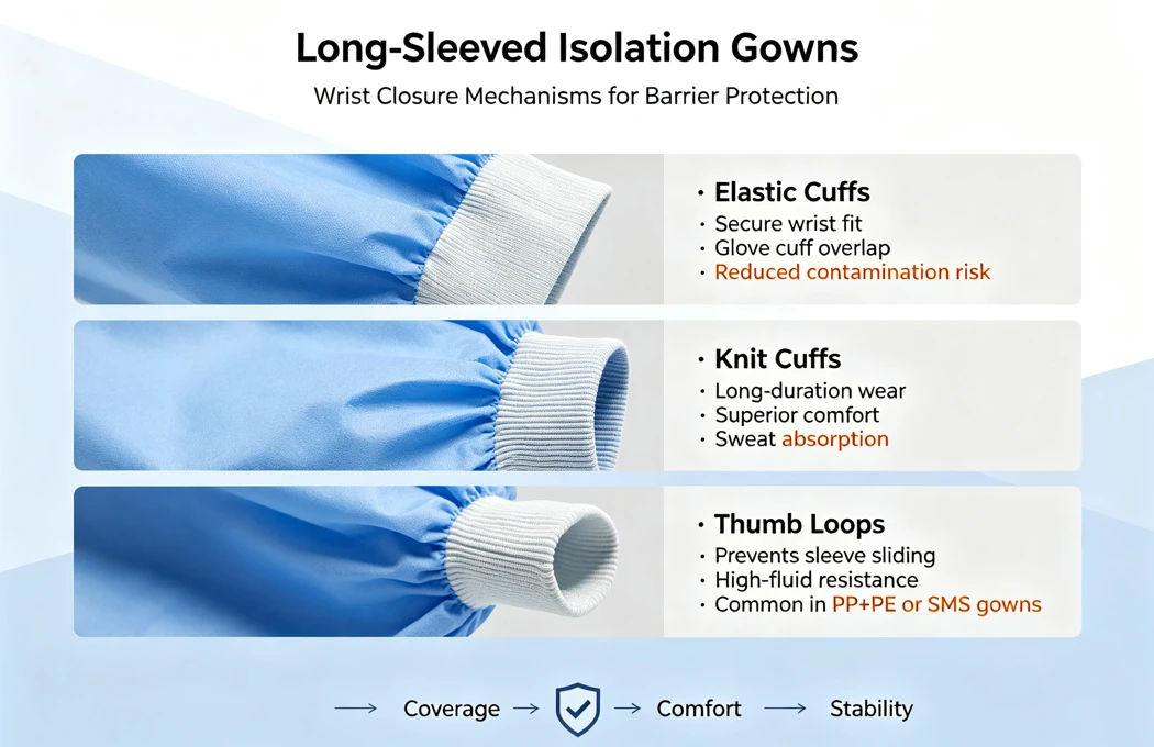 Long-Sleeved Isolation Gowns