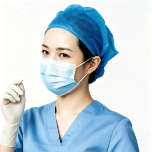 SMS cleanroom surgical cap on female doctor