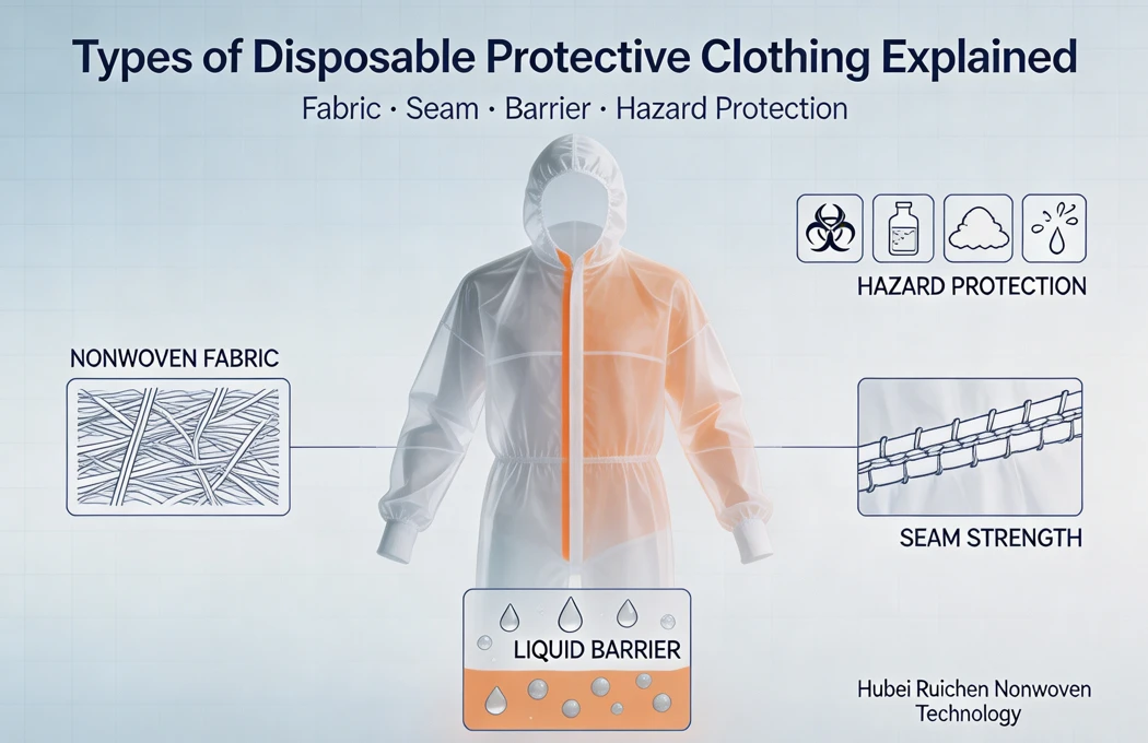 types of disposable protective clothing
