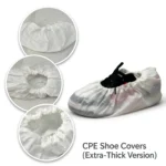 Wholesale and Customization of Disposable CPE Shoe Covers – Waterproof and Anti-Slip - Image 2