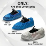 Wholesale and Customization of Disposable CPE Shoe Covers – Waterproof and Anti-Slip