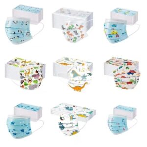Medical face masks with children's cartoon patterns